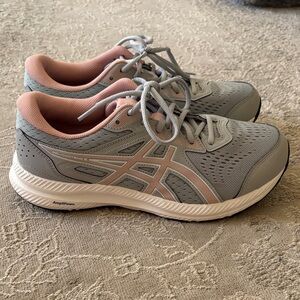 Asics Women's Athletic Shoes in Gray and Pink